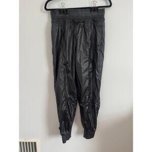 Nike Windbreaker Pants Women S Black‎ Nylon Swoosh Logo Joggers Track